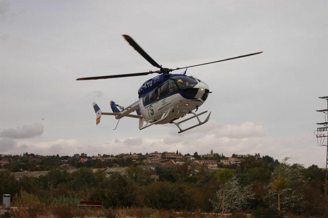 Helicóptero del Sescam