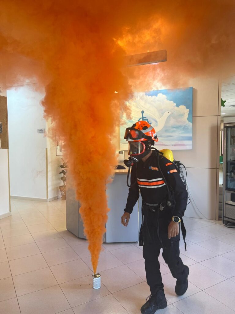 Puertollano: La seguridad del centro de “Amiab” se pone a prueba con un simulacro de incendio