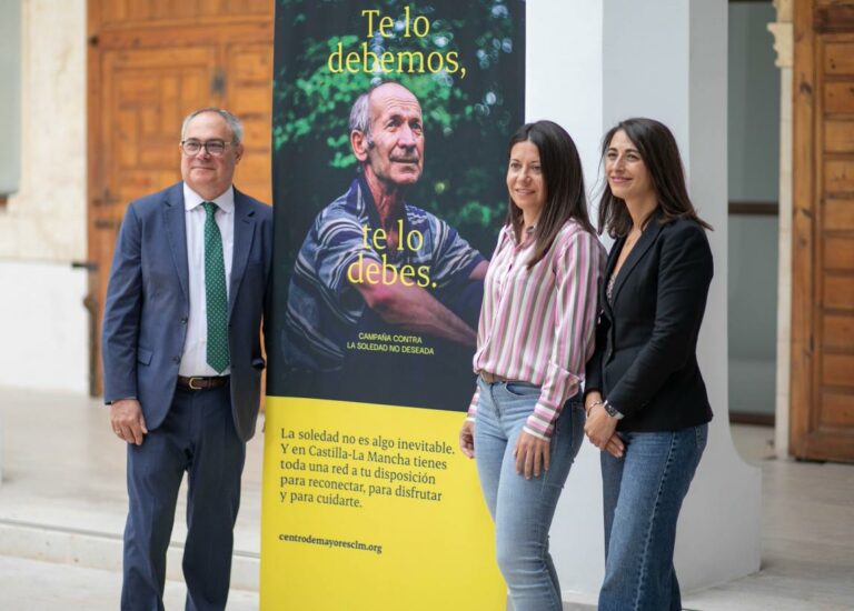 El Gobierno de Castilla-La Mancha lanza la campaña “Te lo debemos. Te lo debes” para combatir la soledad no deseada de las personas mayores