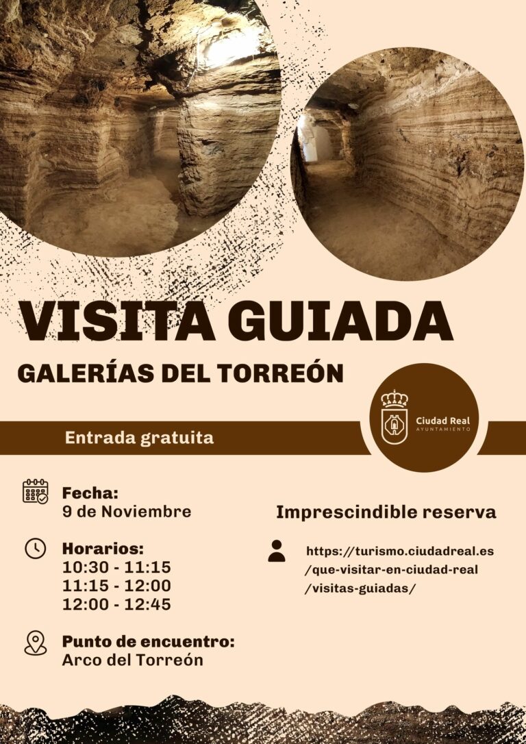 Nueva fecha para las visitas guiadas gratuitas a las Galerías del Torreón de Ciudad Real