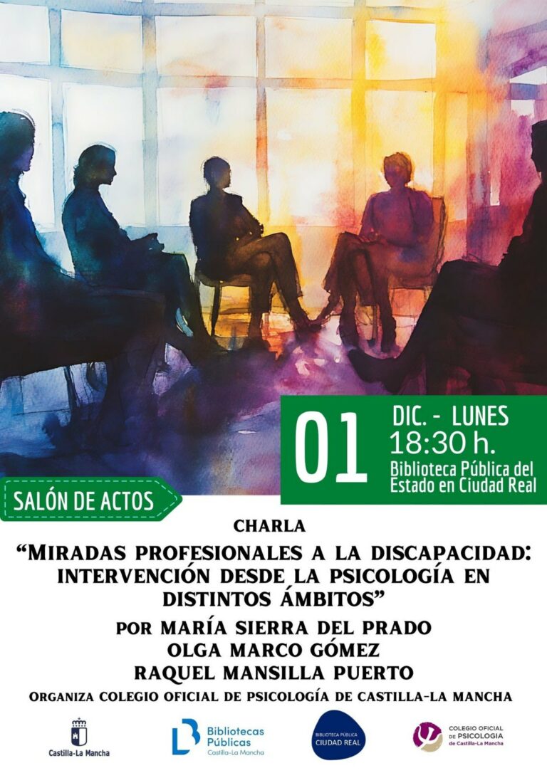 Profesionales de la Psicología abordan la discapacidad en una charla en la Biblioteca de Ciudad Real