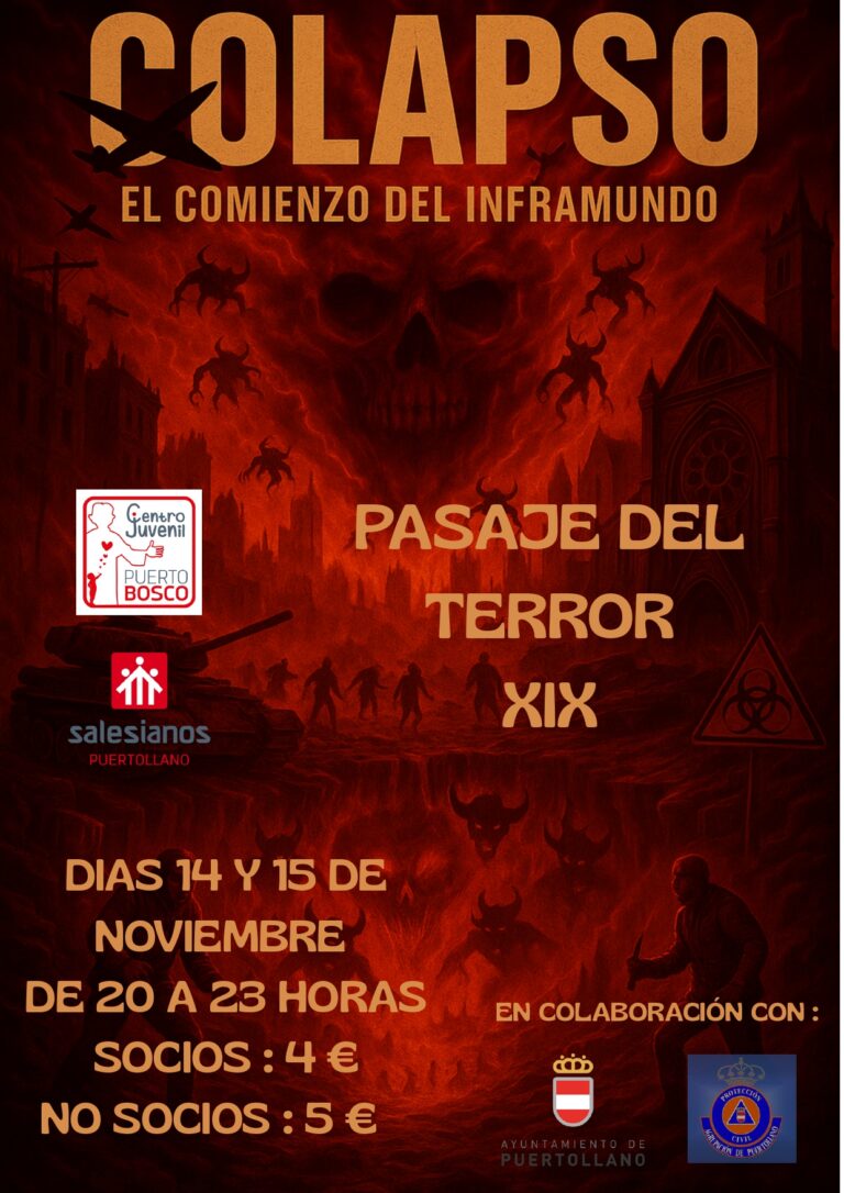 El Colegio Salesiano de Puertollano organiza su pasaje del terror “Colapso, el comienzo del inframundo”