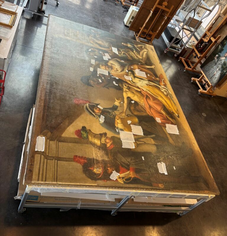 La obra de José Aparicio, El año del hambre en Madrid, regresa al Museo del Prado para su restauración