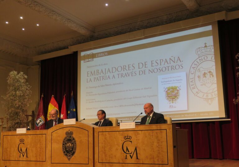 Presentación del libro EMBAJADORES DE ESPAÑA. LA PATRIA A TRAVÉS DE NOSOTROS, de Domingo de Silos Manso, diplomático