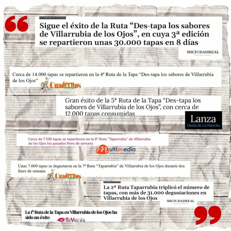 El PSOE critica que la alcaldesa de Villarrubia de los Ojos elimine la Ruta de la Tapa