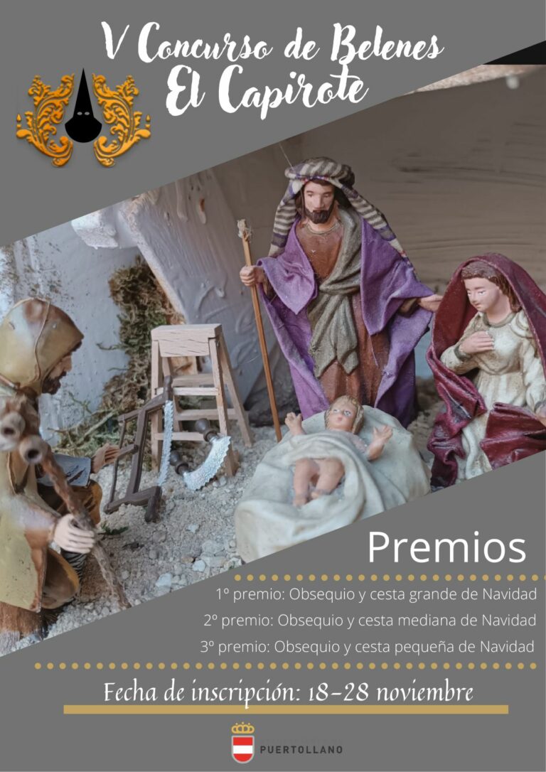 Puertollano: La Asociación Cofrade «El Capirote» anuncia la quinta edición de su concurso de Belenes
