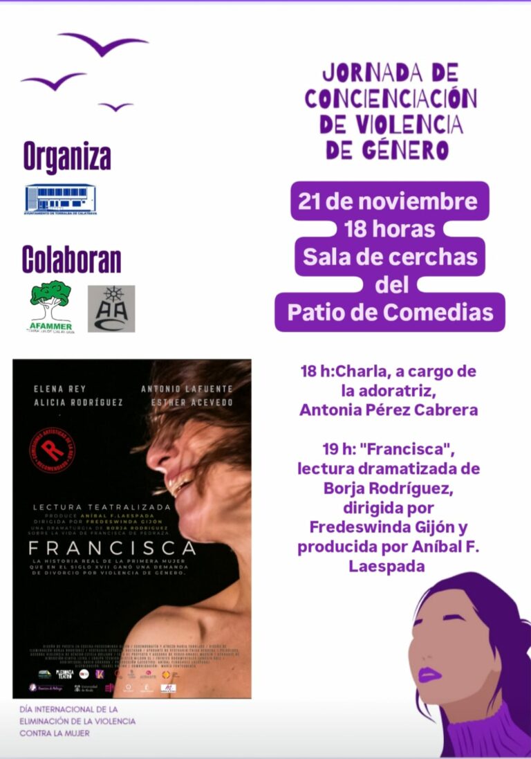 El Patio de Comedias de Torralba de Calatrava alberga los actos contra la violencia de género y de la mujer