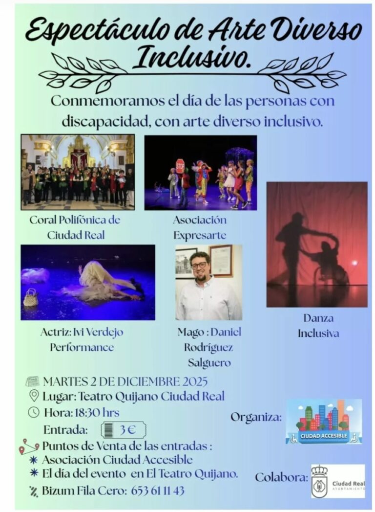 El Teatro Quijano acogerá un espectáculo de arte diverso inclusivo
