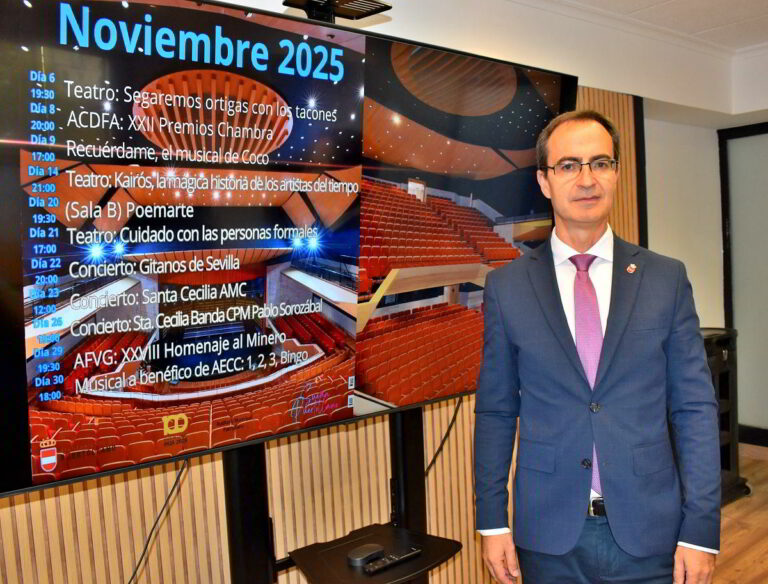 Puertollano: «Los Gitanos» de Sevilla, conciertos Santa Cecilia, festivales folklóricos y musicales para toda la familia en el noviembre del Auditorio