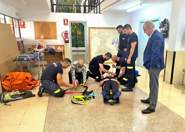 Protección Civil forma a los bomberos de Puertollano en la atención a pacientes traumáticos