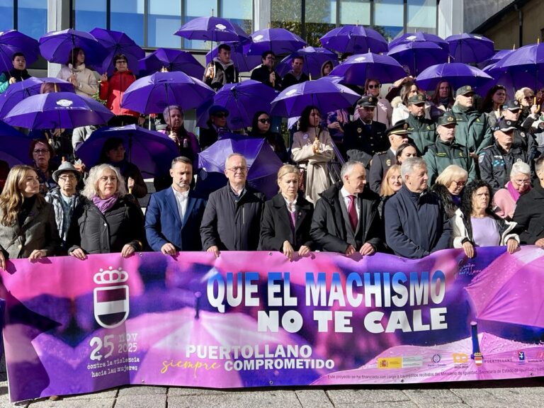 Puertollano se une frente a la lacra de la violencia machista y la lluvia del peligroso discurso negacionista