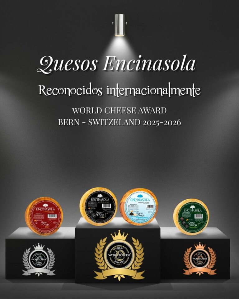 Quesos Encinasola (Porzuna) vuelve a destacar en los World Cheese Awards con cuatro nuevas medallas