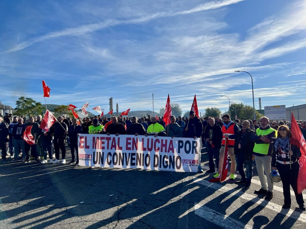 Huelga del metal en Puertollano