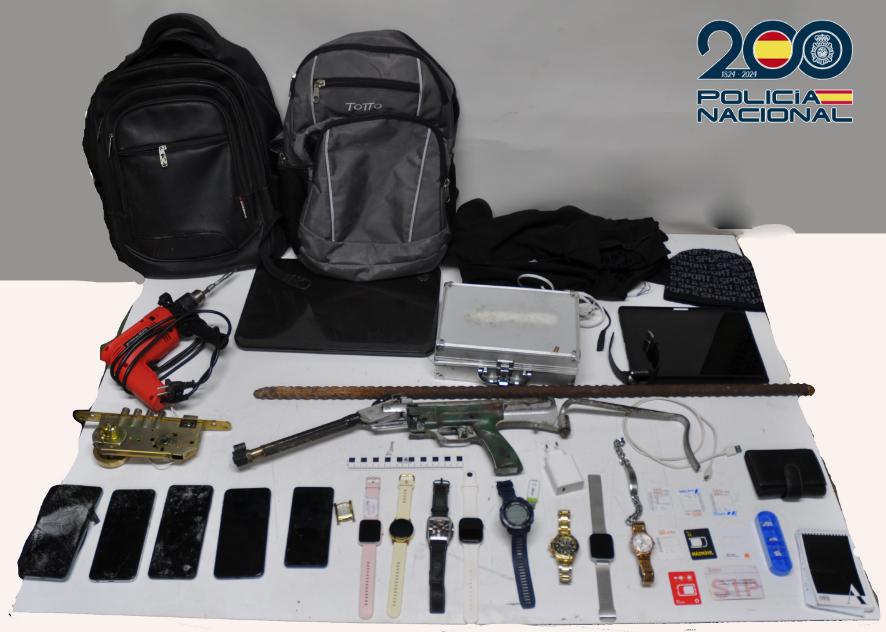 Efectos intervenidos por Policía Nacional