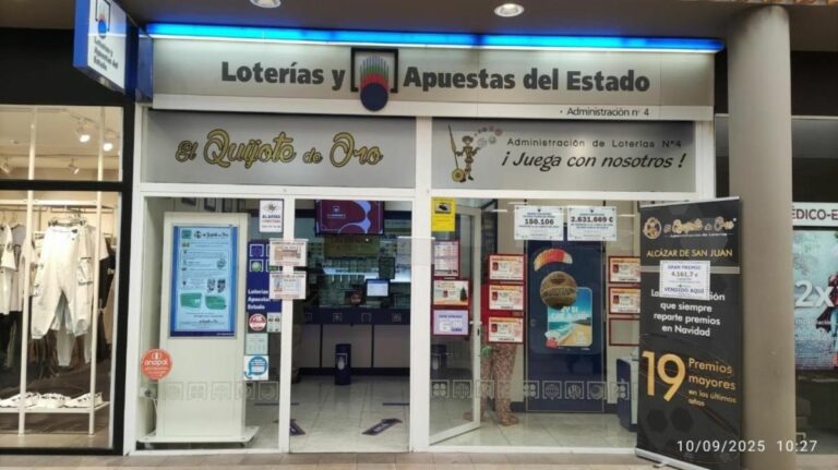 Vendido en Alcázar de San Juan el primer premio del sorteo de la Lotería Nacional de este jueves