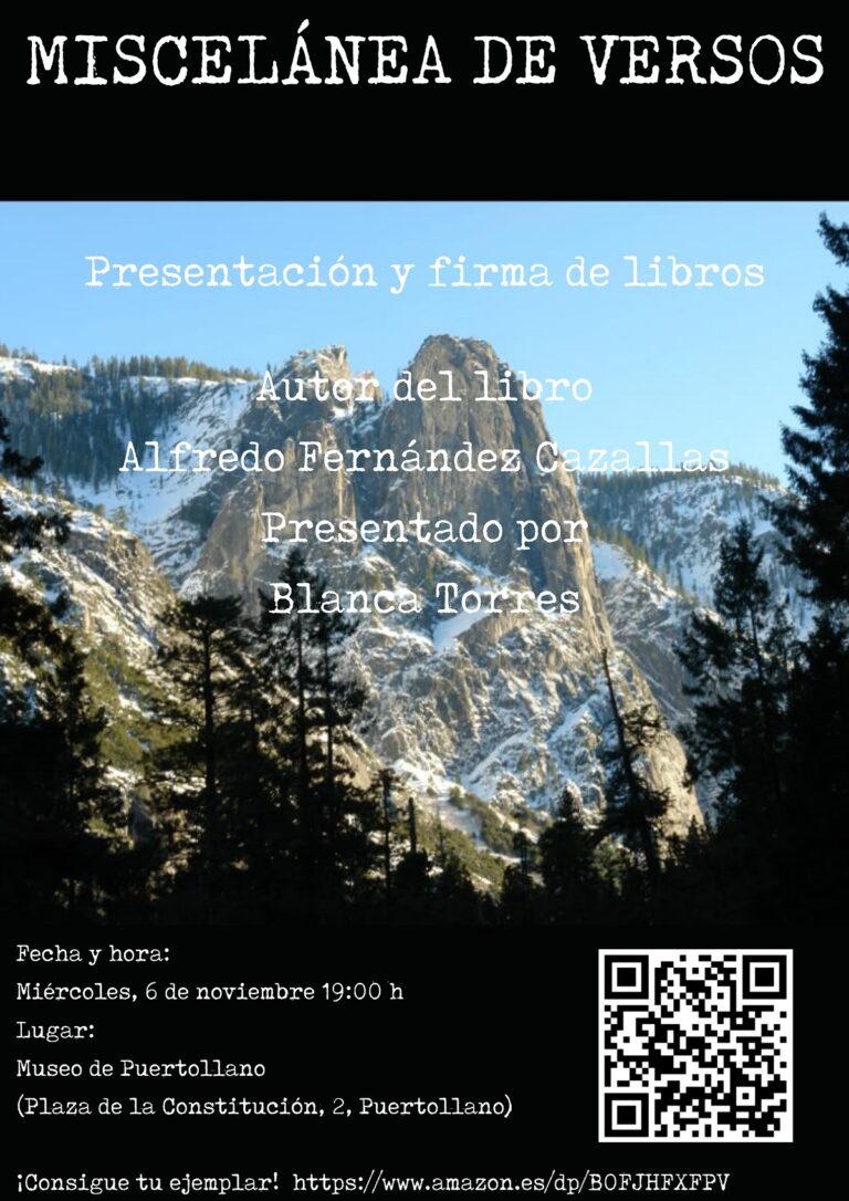 Alfredo Fernández Cazallas presenta este jueves el libro «Miscelánea de versos»