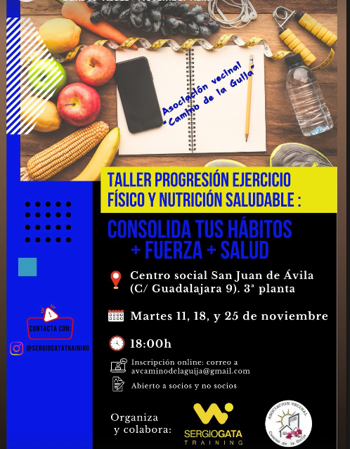 Nuevo taller en Camino de la Guija: ejercicio físico y nutrición saludable para consolidar hábitos de vida sana