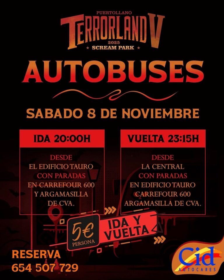 Puertollano: Un autobús llevará el sábado al parque del miedo “Terrorland” en La Central