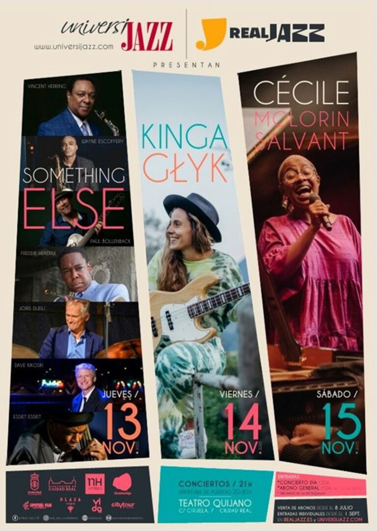 Universijazz y Real Jazz cierran su XIX edición con tres conciertos internacionales en Ciudad Real