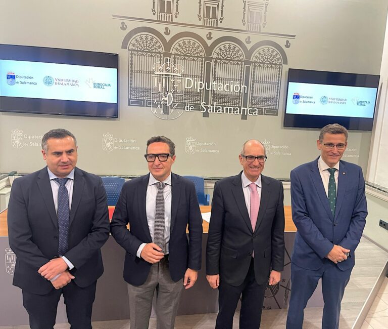 Eurocaja Rural, Diputación de Salamanca y USAL refuerzan su lucha contra la exclusión financiera en el medio rural