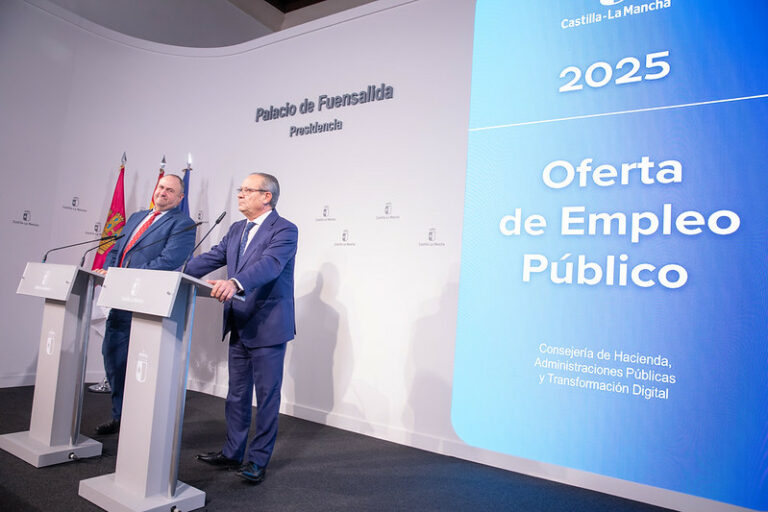 El Gobierno de Castilla-La Mancha aprueba 3.804 plazas de la Oferta de Empleo Público de 2025 para reforzar los servicios