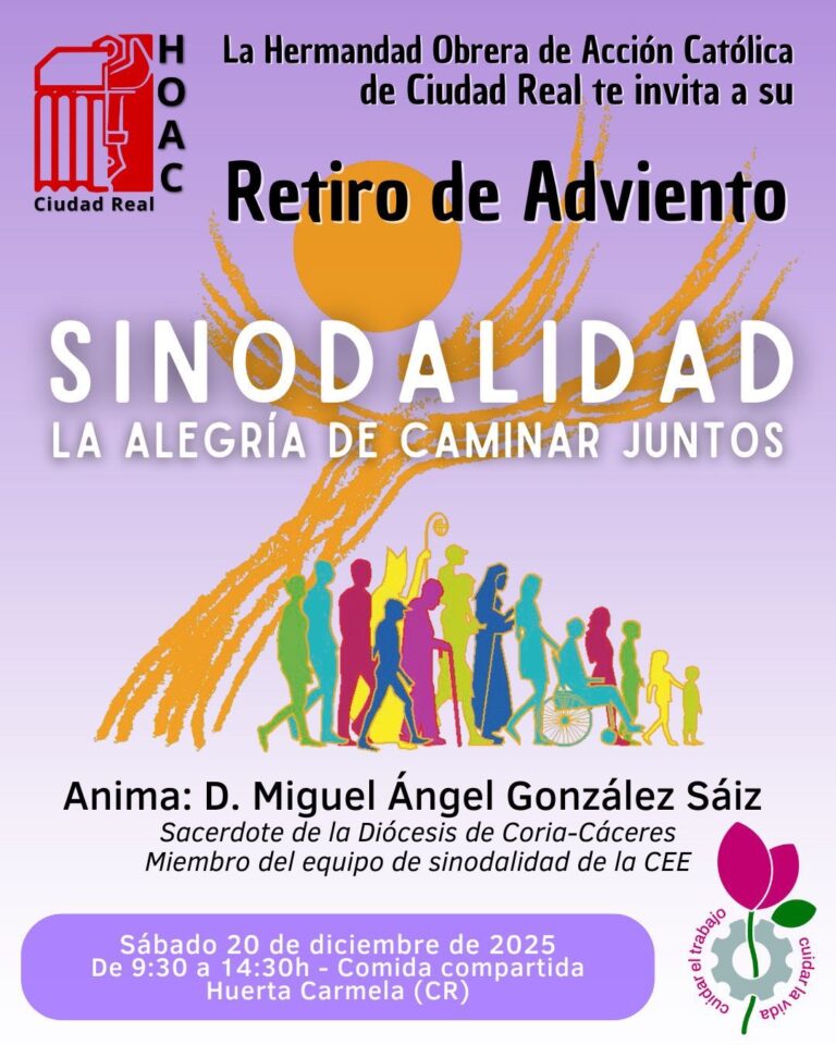 HOAC Ciudad Real invita a su retiro de adviento