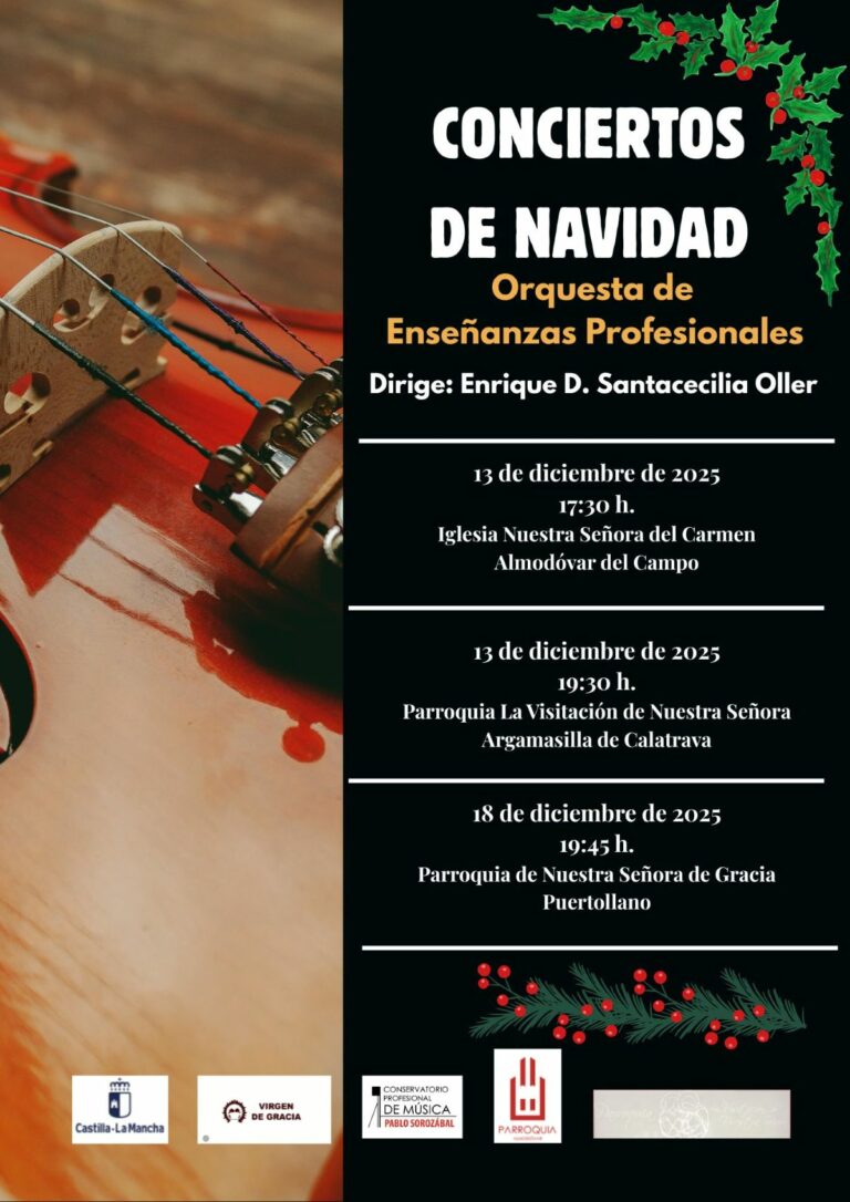 El CPM “Pablo Sorozábal” de Puertollano organiza actividades y conciertos por Navidad