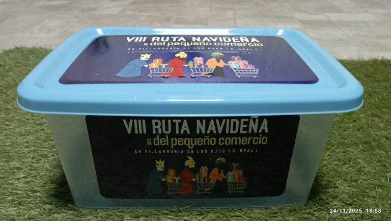 La 8ª Ruta Navideña del Pequeño Comercio de Villarrubia de los Ojos ofrece más de 2.000 euros en cheques y otros premios