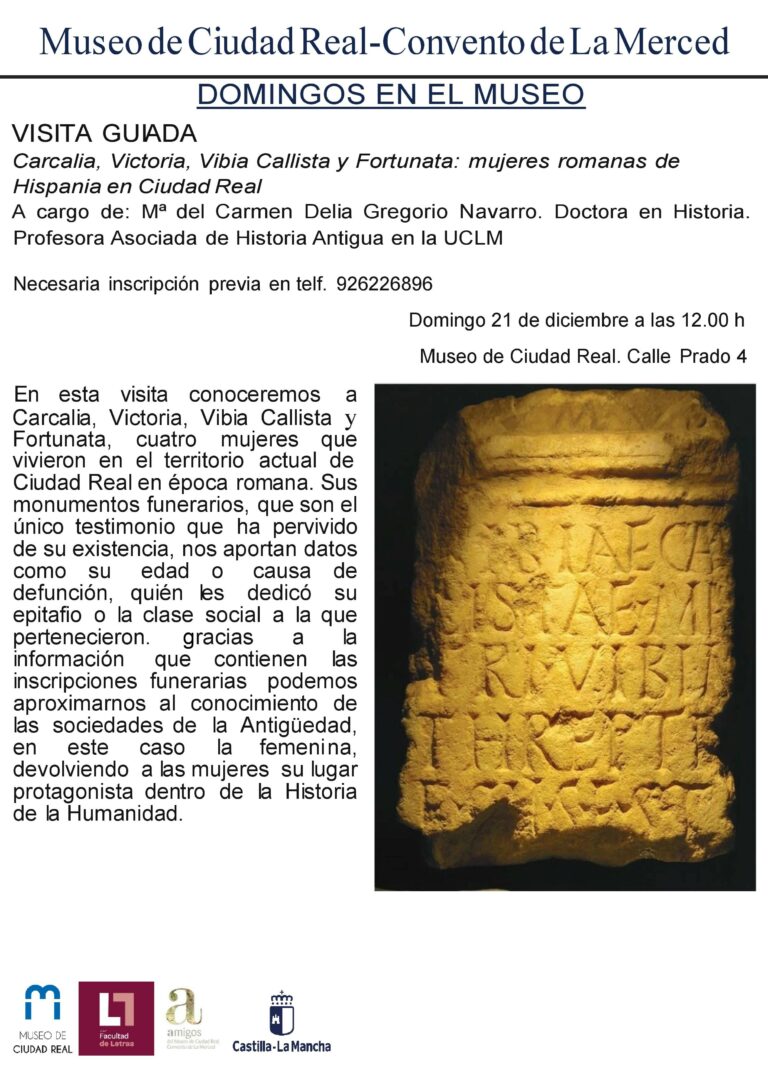 El Museo de Ciudad Real acoge una visita guiada sobre cuatro mujeres romanas halladas en la provincia