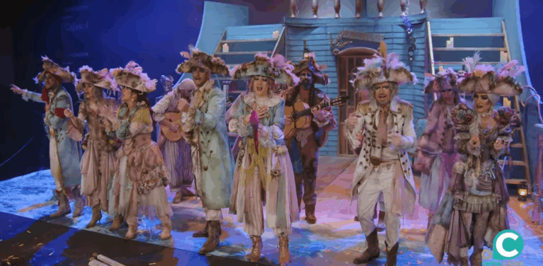 La comparsa «La Victoria» de Puertollano vuelve a ganarse el respeto y aplauso del Carnaval de Cádiz