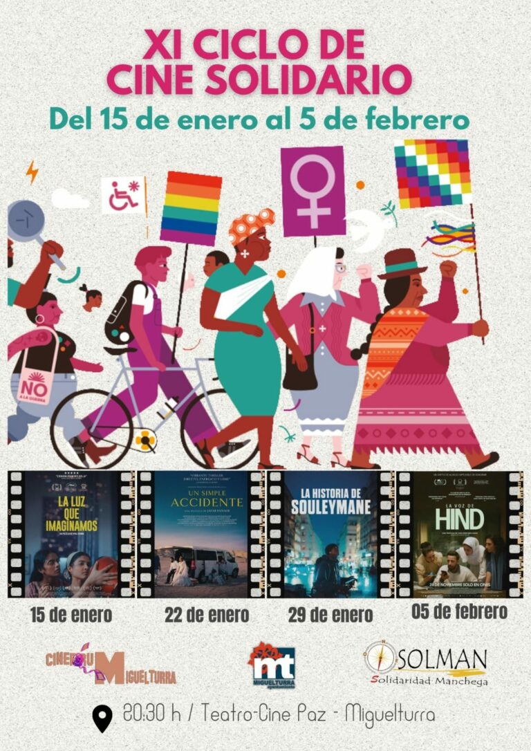 Miguelturra: Sigue adelante el XI Ciclo de Cine Solidario de SOLMAN