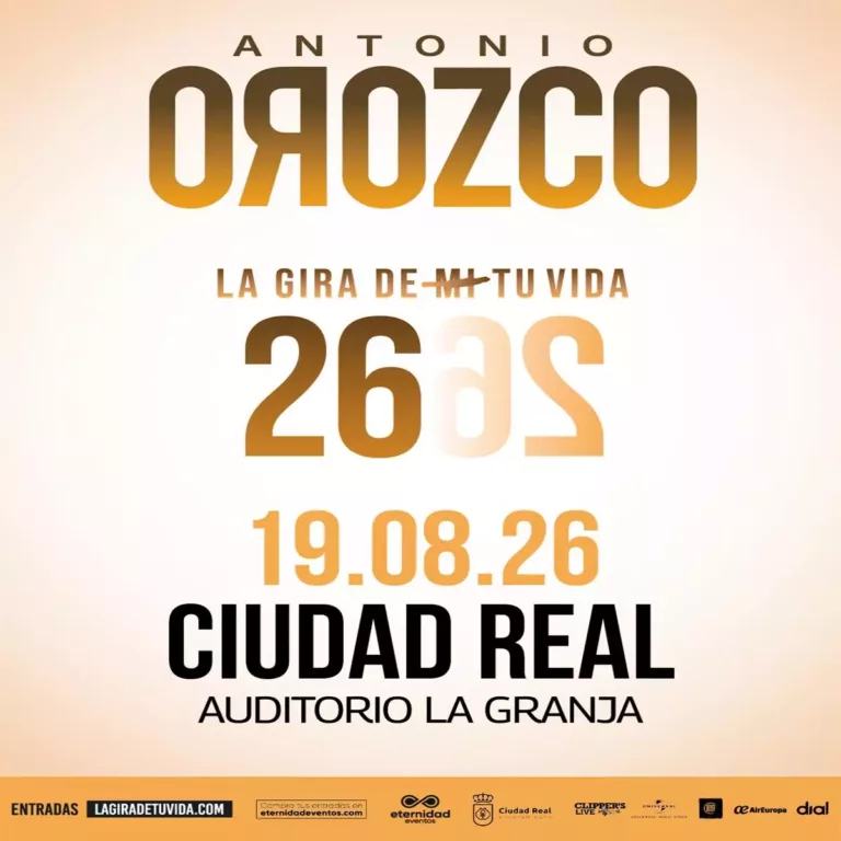 A la venta las entradas de Antonio Orozco en Ciudad Real para la Feria de Agosto