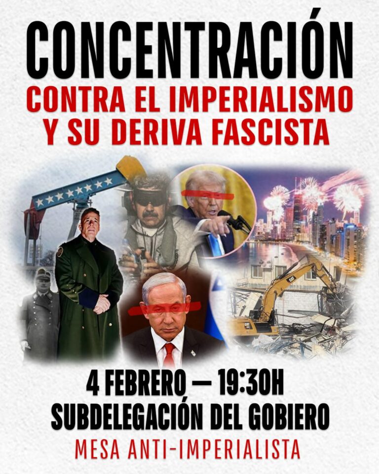Convocan una concentración en Ciudad Real contra el imperialismo y su deriva fascista