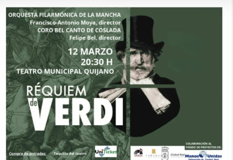 La Orquesta Filarmónica de La Mancha interpretará el «Réquiem» de Verdi en el Quijano