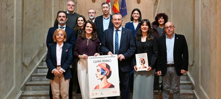 La Diputación de Ciudad Real acoge la presentación del I Certamen Internacional de Pintura Memorial Gloria Merino