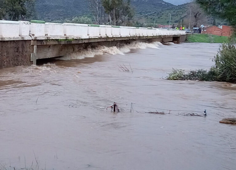 Estado de la red de carreteras de Ciudad Real a las 17.00 horas por la borrasca Leonardo
