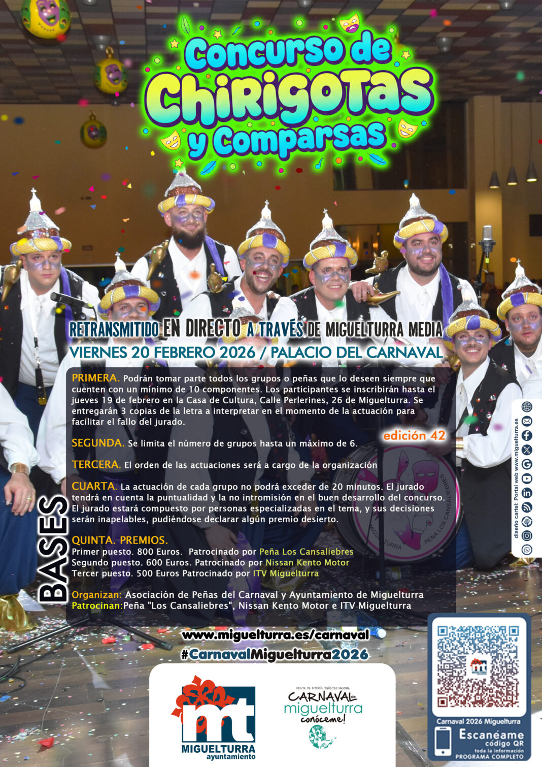 cartel concurso de chirigotas carnaval 2026