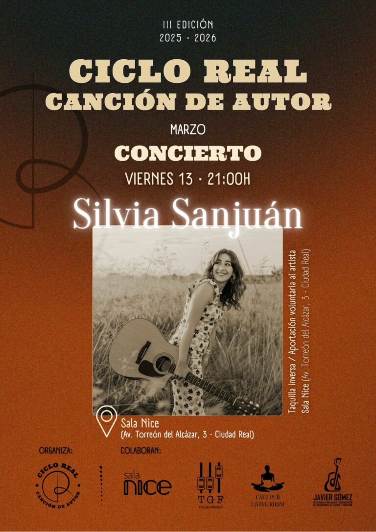 Silvia Sanjuán protagoniza la próxima cita del Ciclo Real de Canción de Autor