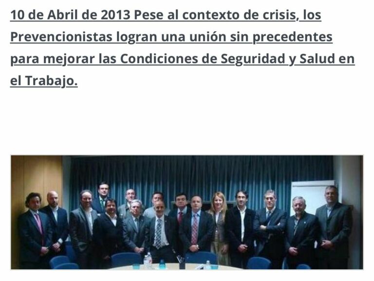 Agradecimiento al CGRICT por la organización de los premios PREVER en Puertollano