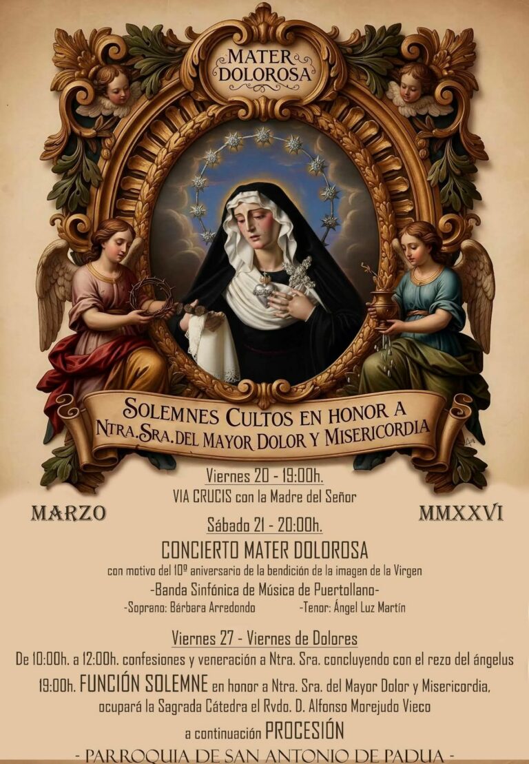 Puertollano: La soprano Bárbara Arredondo y el tenor Ángel Luz acompañarán a la Banda Sinfónica en el concierto «Mater Dolorosa”