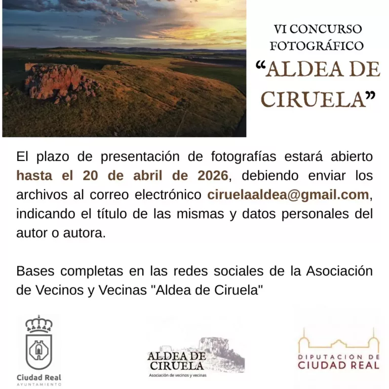 Convocado el VI Concurso Fotográfico Aldea de Ciruela