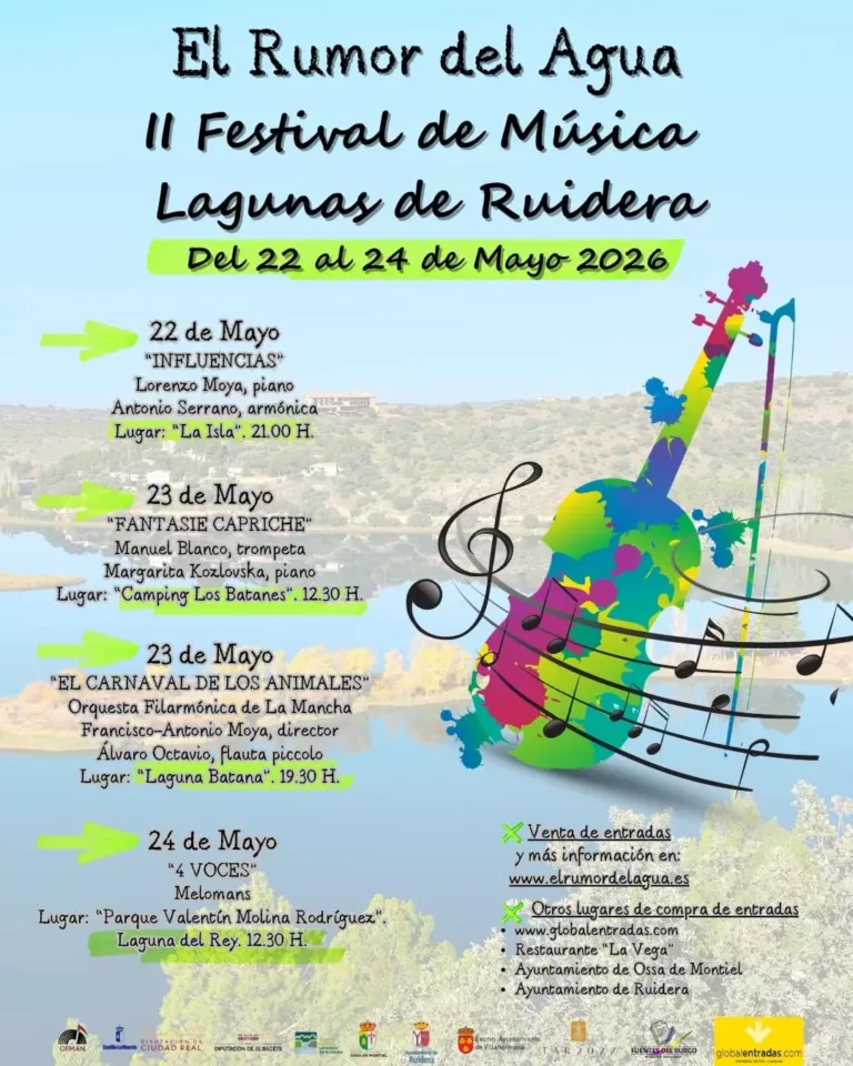 El Rumor del Agua presenta su II Festival de Música en las Lagunas de Ruidera