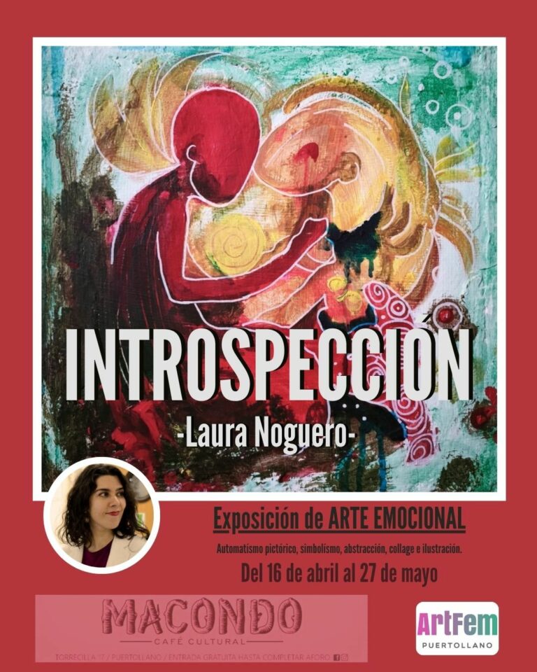 La artista Laura Noguero presenta su primera exposición individual “Introspección” en el Café Macondo de Puertollano