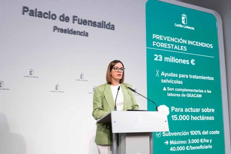 Castilla-La Mancha moviliza 23 millones de euros para prevenir incendios forestales y proteger 15.000 hectáreas antes del verano