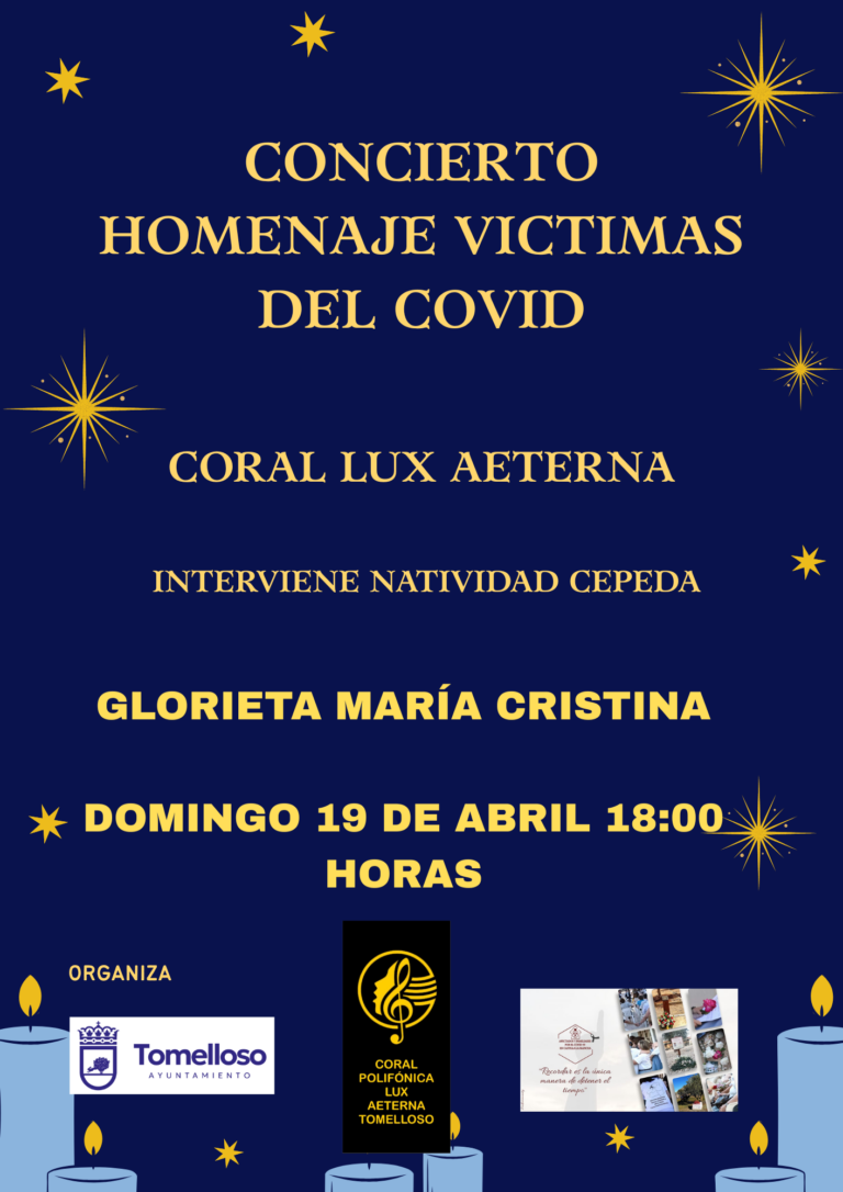 Este domingo tendrá lugar el acto homenaje a los afectados y víctimas del COVID
