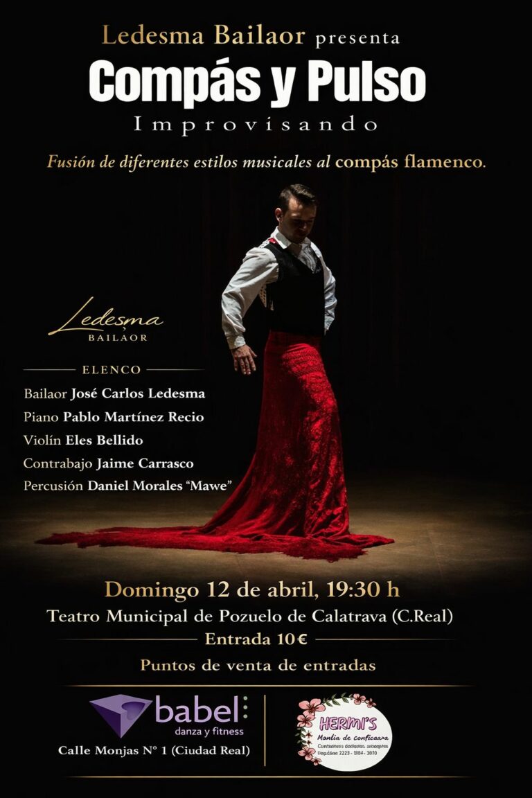Ledesma presenta su nuevo espectáculo ‘Compás y Pulso: Improvisando’ en Pozuelo de Calatrava