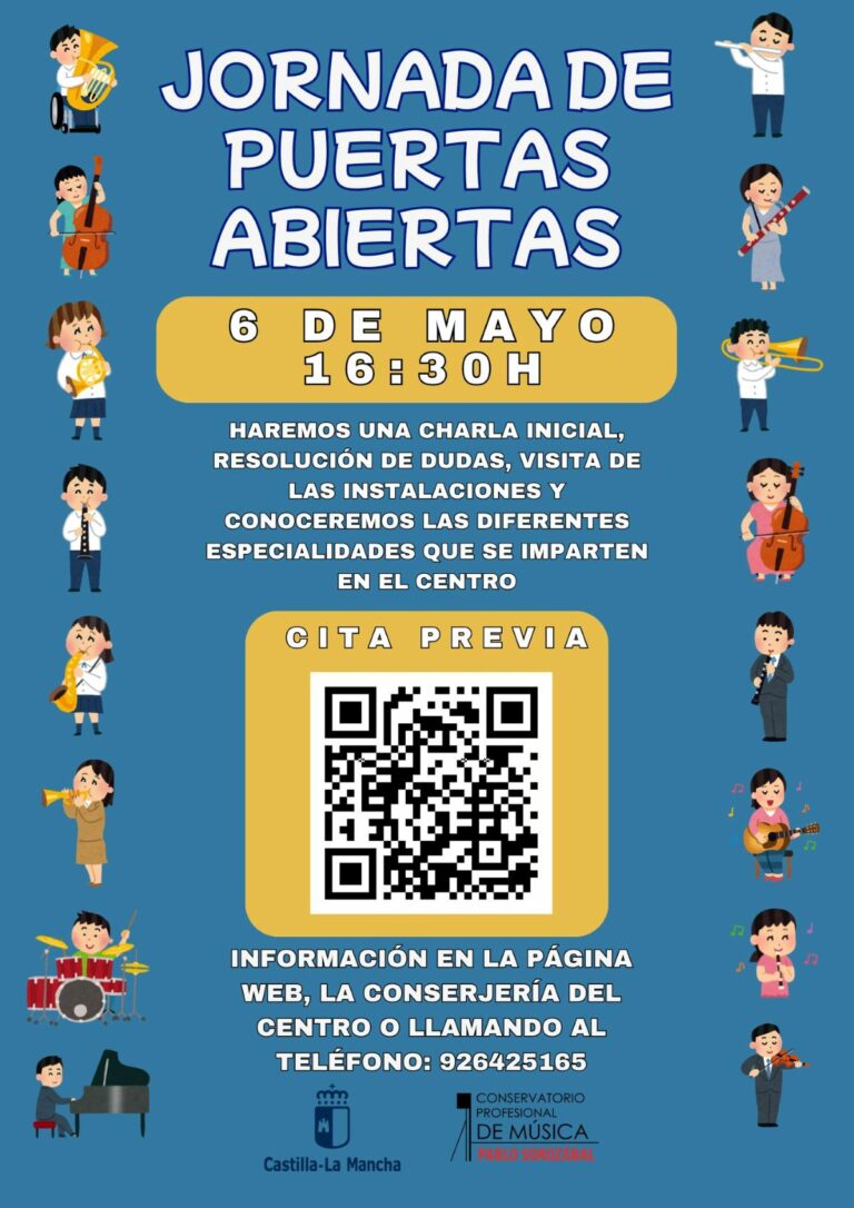 Abierto plazo de admisión para cursar estudios musicales en el Conservatorio «Pablo Sorozábal» de Puertollano
