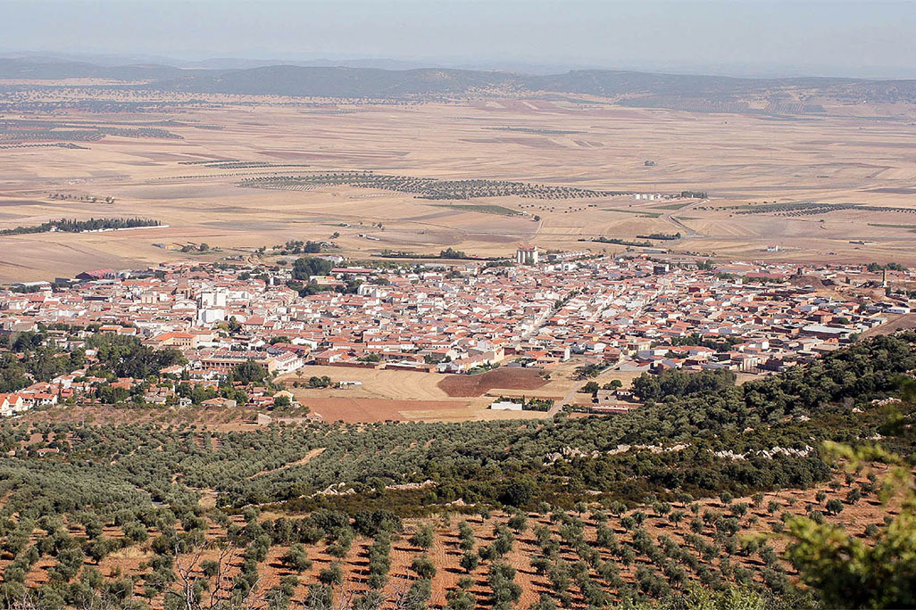 Panorámica del entorno agrícola de Almodóvar del Campo
