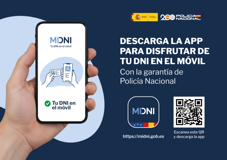 La aplicación MiDNI permite a los ciudadanos identificarse con la garantía de la Policía Nacional