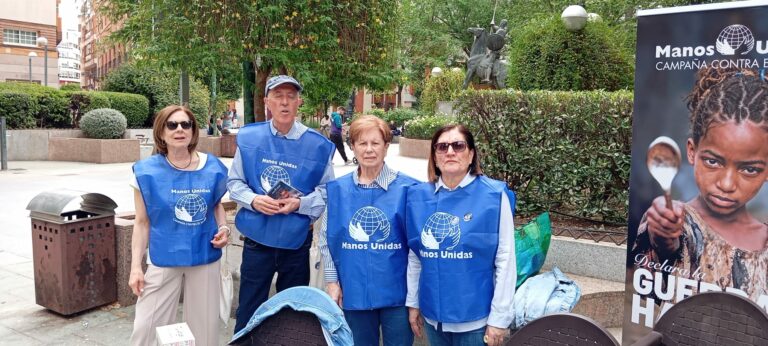Manos Unidas celebró la cuestación contra el hambre, suspendida en su momento por la lluvia